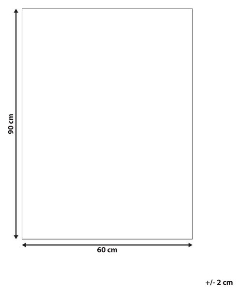 Kúpeľňová predložka svetlohnedá bavlnená obdĺžnikový tvar 60 x 90 cm mäkký koberec do kúpeľne moderný dizajn
