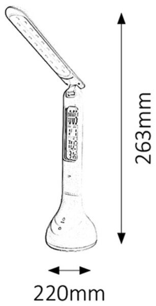 Rabalux 1515 - LED Stolná lampa JUSTIN LED/4W/USB