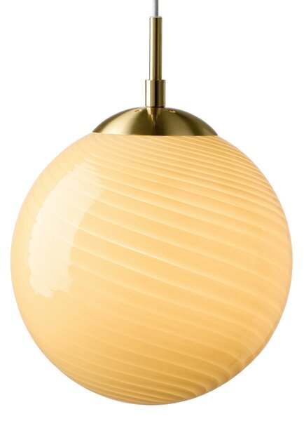 Závesné svietidlá Halo Design, CANDY BALL, stmievateľné, Béžová, Obývacia izba, Sklo, Dizajnový