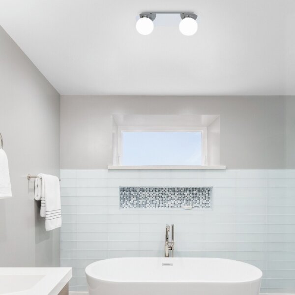 Rabalux 2111 - Kúpeľňové stropné svietidlo BECCA 2xG9/28W/230V IP44