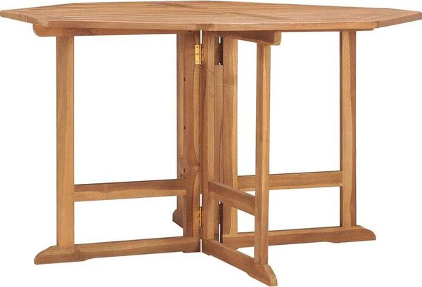 Maison Exclusive - Skladací záhradný jedálenský stôl 110x110x75 cm tíkový masív