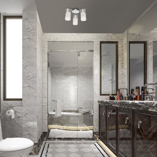 Rabalux 2195- Kúpeľňové stropné svietidlo NIAGARA 3xE14/40W/230V IP44