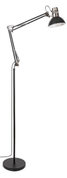 Rabalux 2196 - Stojacia lampa ARISTEO 1xE27/40W/230V čierna/lesklý chróm