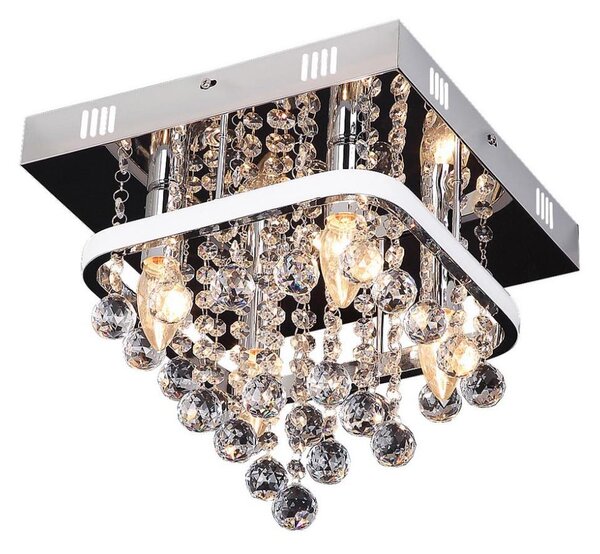 Rabalux 2238 - Krištáľový prisadený luster PALLAS LED/23W/230V + 4xE14/40W