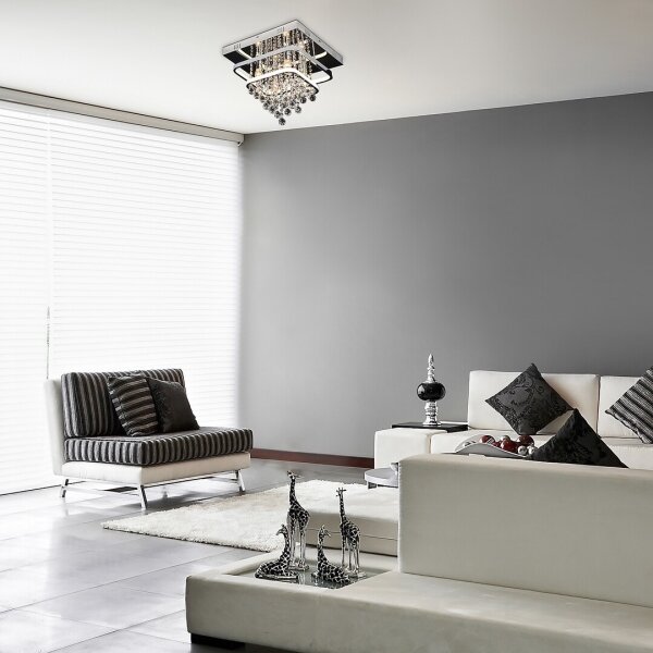 Rabalux 2239 - Krištáľový prisadený luster PALLAS LED/36W/230V + 4xE14/40W