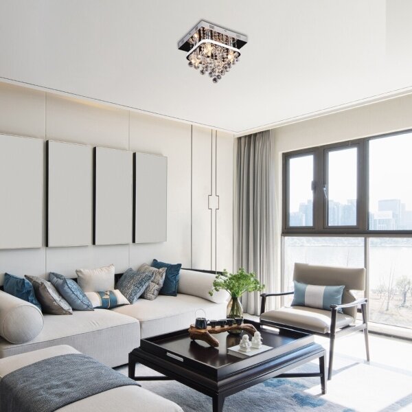 Rabalux 2238 - Krištáľový prisadený luster PALLAS LED/23W/230V + 4xE14/40W