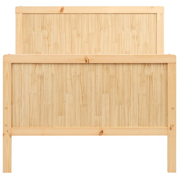 Detská rozťahovacia posteľ svetlohnedá borovicové drevo 90 x 200 cm 90 x 130/160/200 cm lamelový rošt rastúca posteľ moderný štýl detská izba