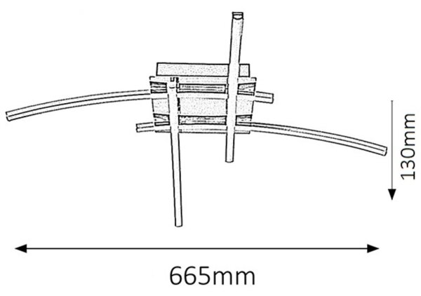 Rabalux 2503 - LED Stropné svietidlo ALEXIS 4xLED/6W
