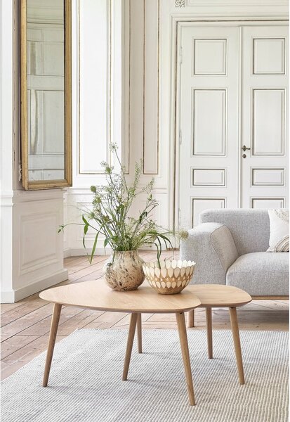 Čierne konferenčné stolíky v súprave 2 ks 70x100 cm Adda – Unique Furniture