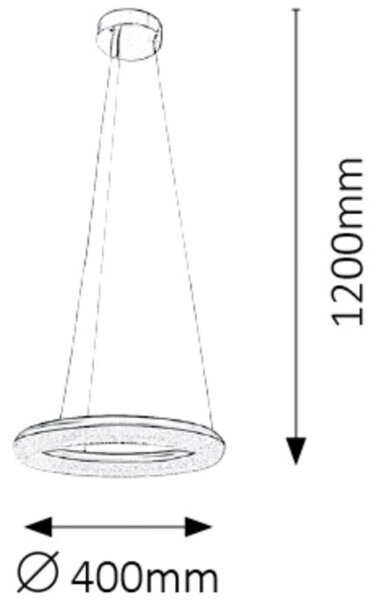 Rabalux 2565 - LED Stmievateľný luster GEORGINA 24W/230V biela