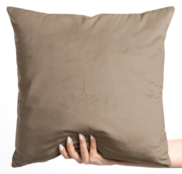 Biante Zamatová obliečka na vankúš Velvet Prémium SVP-034 Kávovo hnedá 50x50 cm - SKLADOM