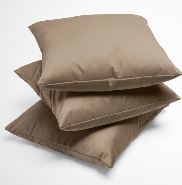Biante Zamatová obliečka na vankúš Velvet Prémium SVP-034 Kávovo hnedá 50x50 cm - SKLADOM