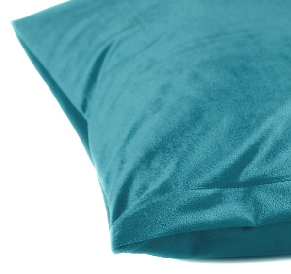 Biante Zamatová obliečka na vankúš Velvet Prémium SVP-035 Tyrkysovo modrá 35 x 45 cm