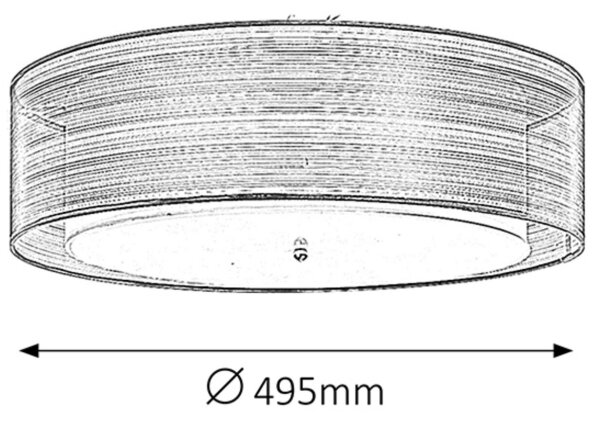 Rabalux 2634 - Stropné svietidlo ANASTASIA 3xE14/25W