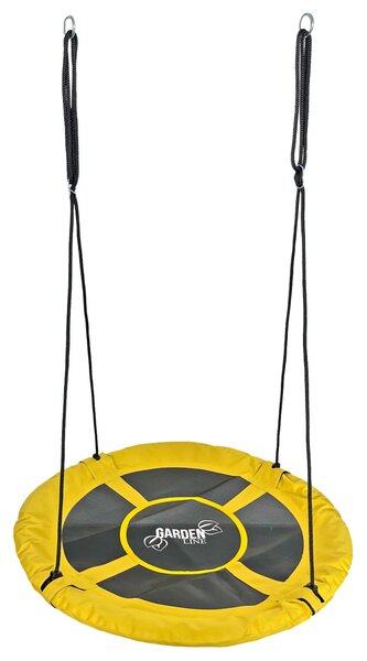 Garden Line Záhradná hojdačka bocianie hniezdo KELLY 100 cm žltá