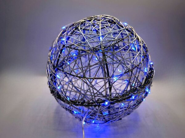 LED svetelná guľa, modrá, rôzne veľkosti Průměr (cm): 40 cm
