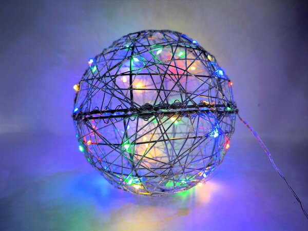 LED svetelná guľa, viacfarebná, rôzne veľkosti Průměr (cm): 20 cm