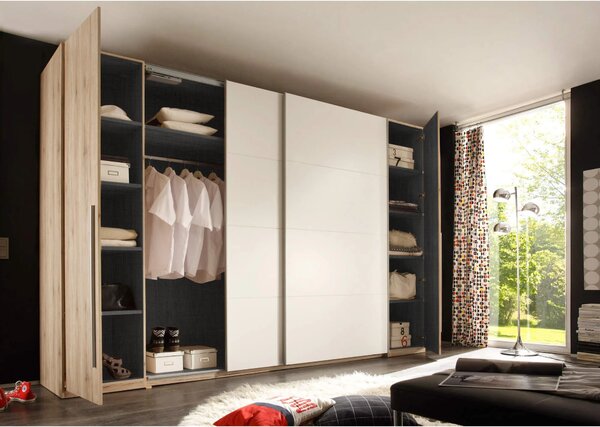 Szynaka Šatní skříň Mediwa 73 315 cm dub Artisan/bílá