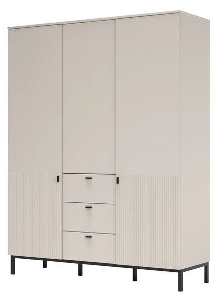 Szynaka Šatní skříň Korfu 70 156 cm kašmírová/černá