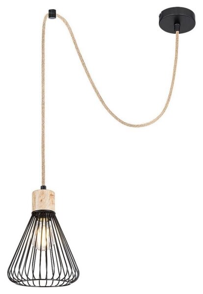 Rabalux 3148 - Luster na lanku FARFALLE 1xE27/40W/230V čierna/buk