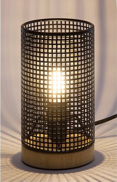 Rabalux 3180 - Stolná lampa BOOGIE 1xE14/25W/230V buk
