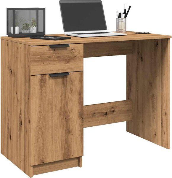 Maison Exclusive - písací stôl Artisan z dubového dreva 100x50x75 cm drevený materiál
