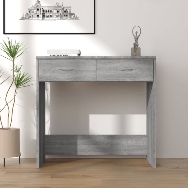 Maison Exclusive - písací stôl šedý Sonoma 80x40x75 cm drevený materiál