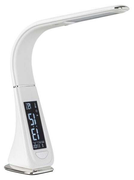 Rabalux - LED Stmievateľná dotyková stolná lampa s displejom LED/5W/230V biela