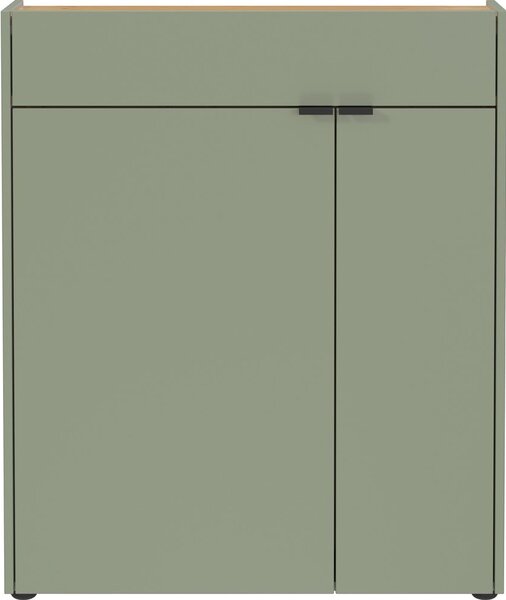Šalviová zelená skrinka 82x102x22 cm Ameca – Germania