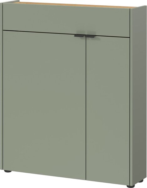 Šalviová zelená skrinka 82x102x22 cm Ameca – Germania