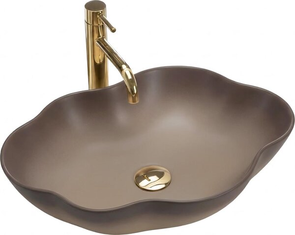 Umývadlo Na Dosku Rea Pearl Ombre 48 Beige