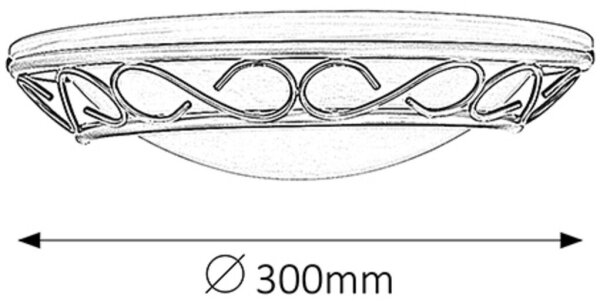 Rabalux 3721 - Nástenné svietidlo ATHEN 1xE14/60W/230V