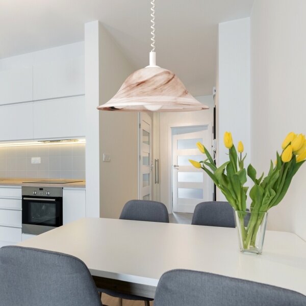 Rabalux 3954 - Luster ALABASTRO 1xE27/60W/230V alabastrové sklo