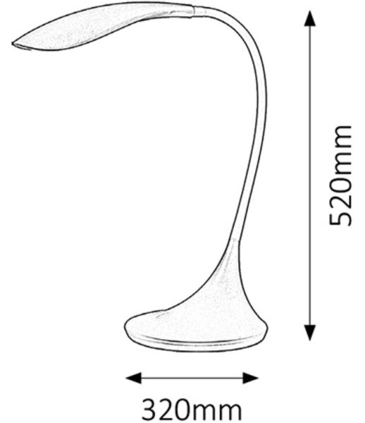 Rabalux 4167 - LED Stmievateľná lampa DOMINIC LED/4,5W/230V