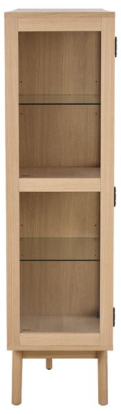 Actona Vitrína Marte 140 cm dub bielený