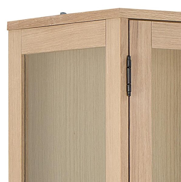 Actona Vitrína Marte 94 cm dub bielený
