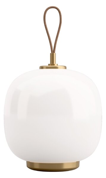 LOUIS POULSEN Prenosná lampa VL 45 Radiohus, Brass / White Opal