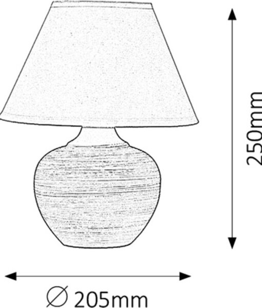Rabalux 4392 - Stolná lampa MOLLY E14/40W