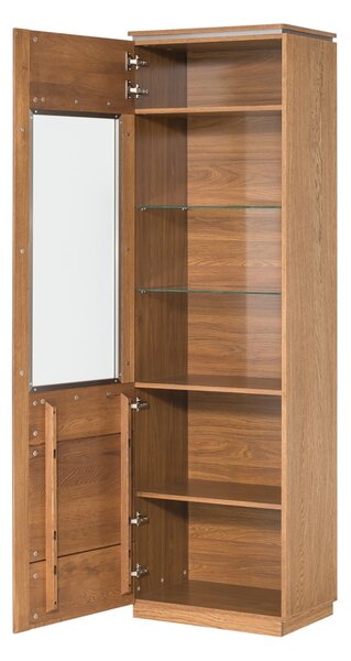 Szynaka Vitrína Montenegro 10 58 cm z masívu ľavá dub rustikálny
