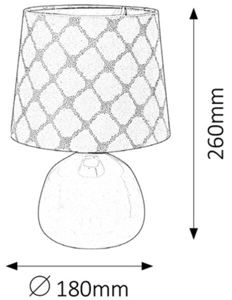 Rabalux 4384 - Stolná lampa ELLIE E14/40W ružová