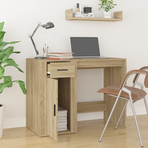 Maison Exclusive - písací stôl Sonoma dub 100x49x75 cm drevený materiál