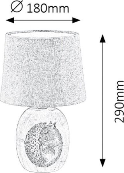 Rabalux 4605 - Detská stolná lampa DORKA 1xE14/40W/230V