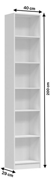 TP Living Vitrína PAPHOS 40 cm III biela
