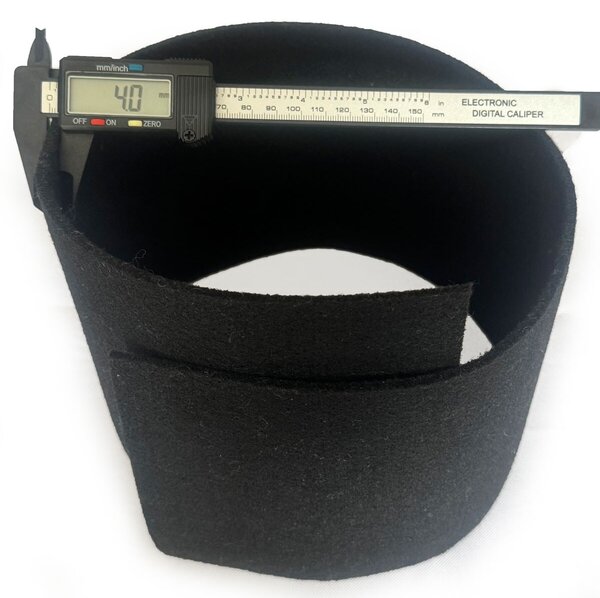 Technický filc 4 mm, farba čierna, metráž 100 cm