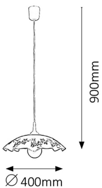 Rabalux 4782 - Luster VINO E27/60W/230V