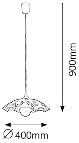 Rabalux 4795 - Luster VINO E27/60W/230V