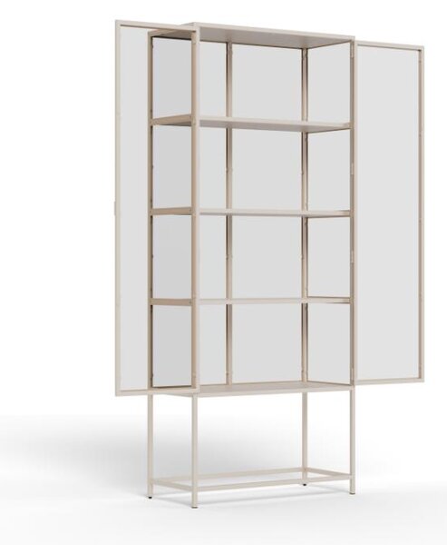Actona Vitrína Seaford 77x185,6 cm sivá