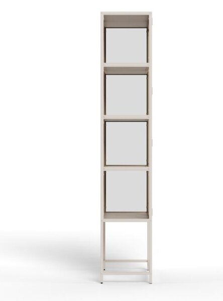 Actona Vitrína Seaford 77x185,6 cm sivá