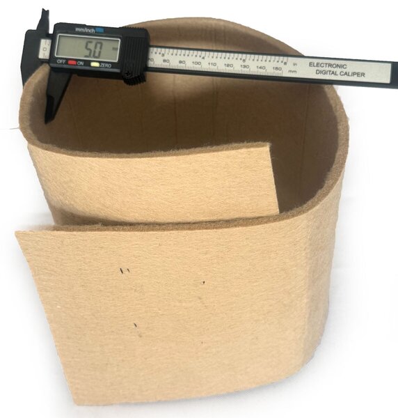 Technický filc 5 mm, farba Béžová, metráž 100 cm