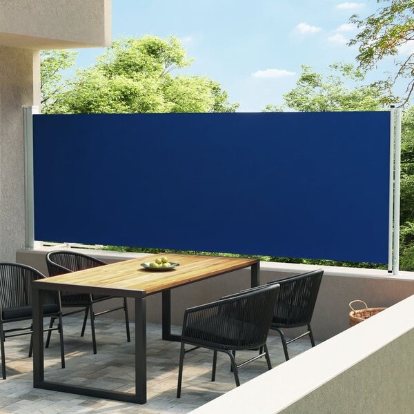 Maison Exclusive – bočná markíza s výsuvom 600 x 160 cm, modrá